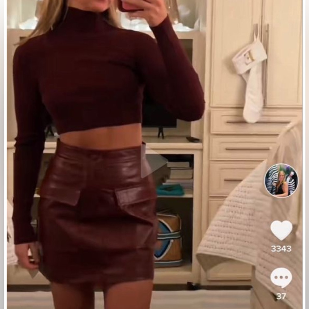 Steve Madden Leather Skirt